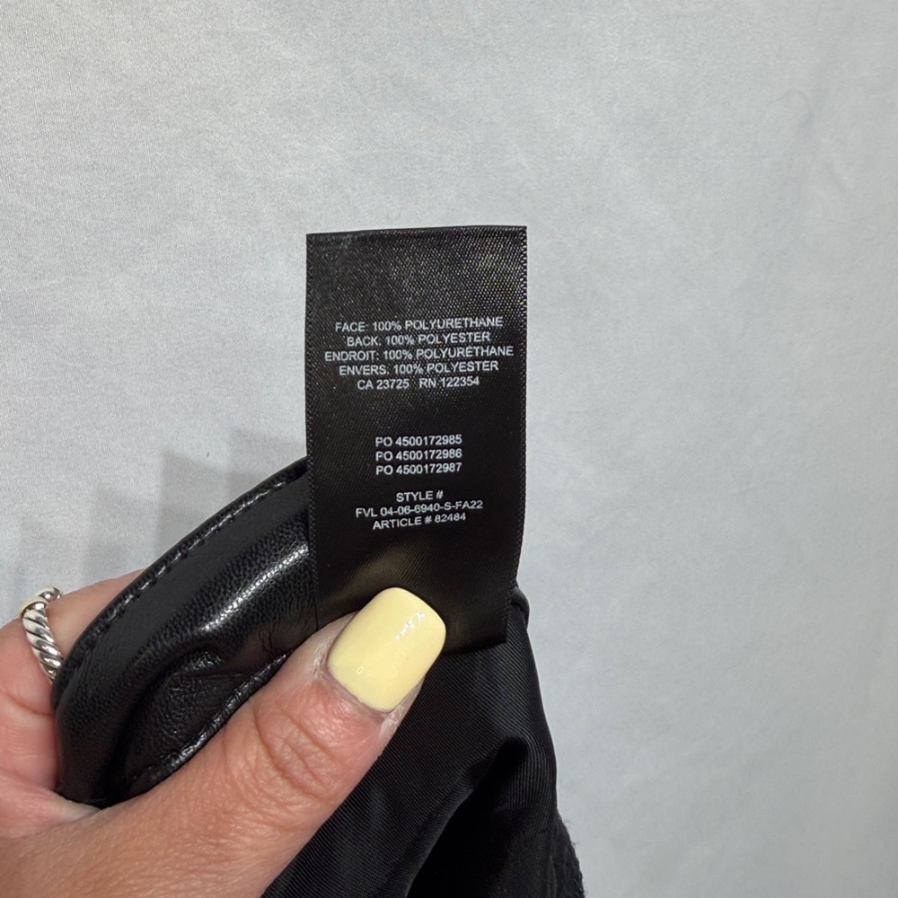 Aritzia Wilfred The Melina Vegan Leather Pant Black Size 10 - Picture 12 of 12